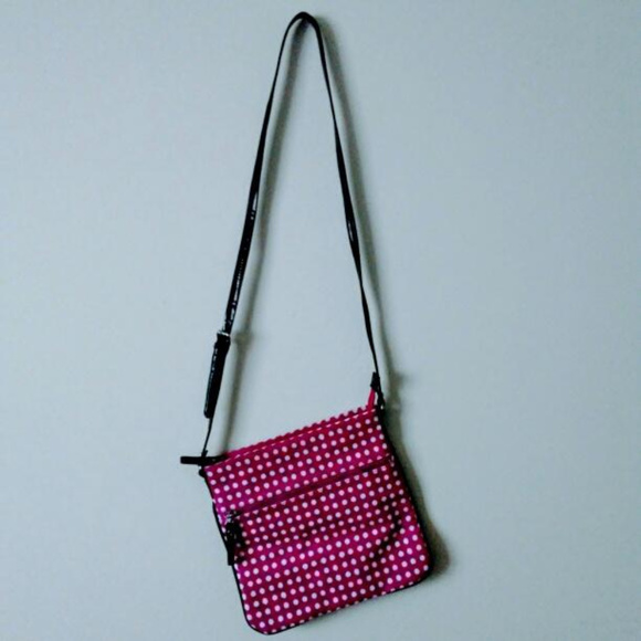 Merona Red Polka Dot Crossbody Bag - Picture 5 of 7
